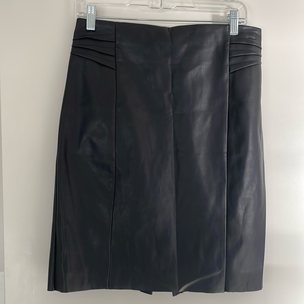 Black pleather skirt